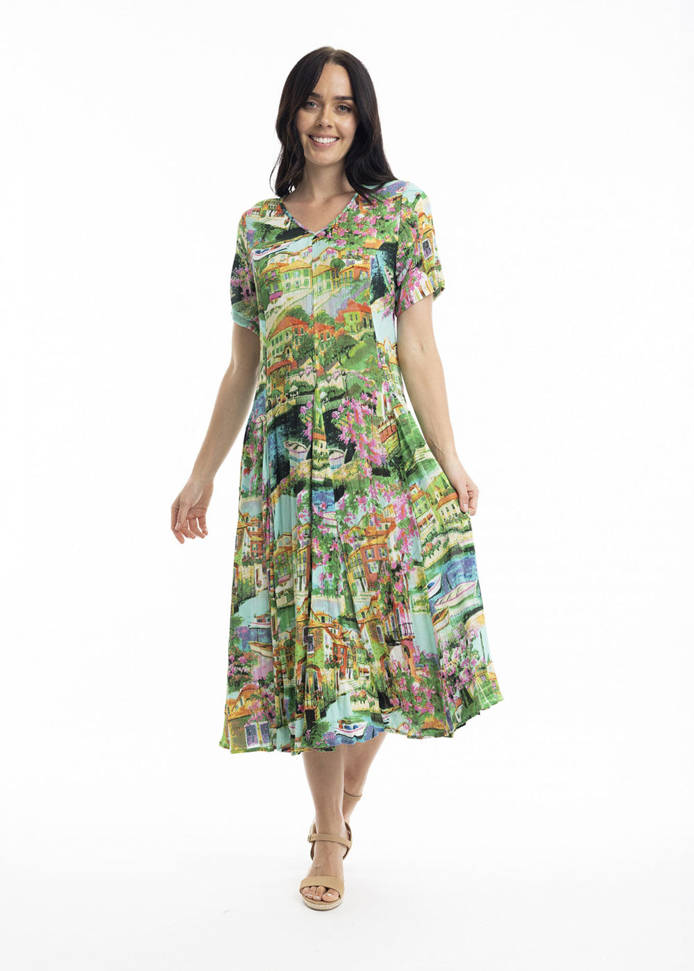 Bellagio Godet Dress