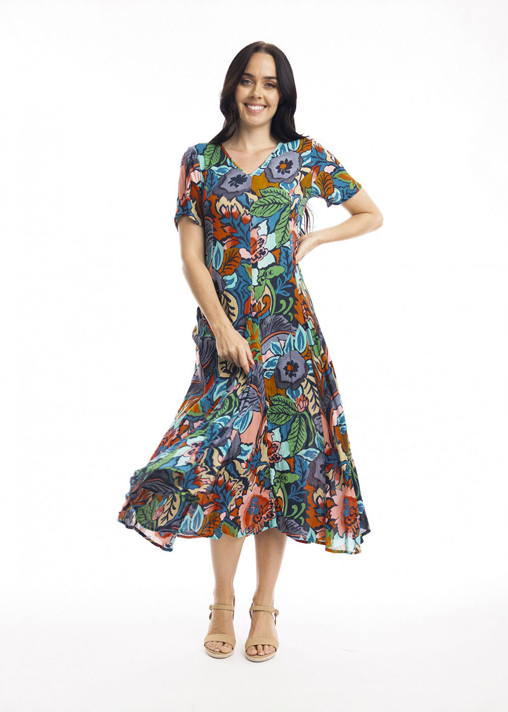 Cape Verde Godet Dress