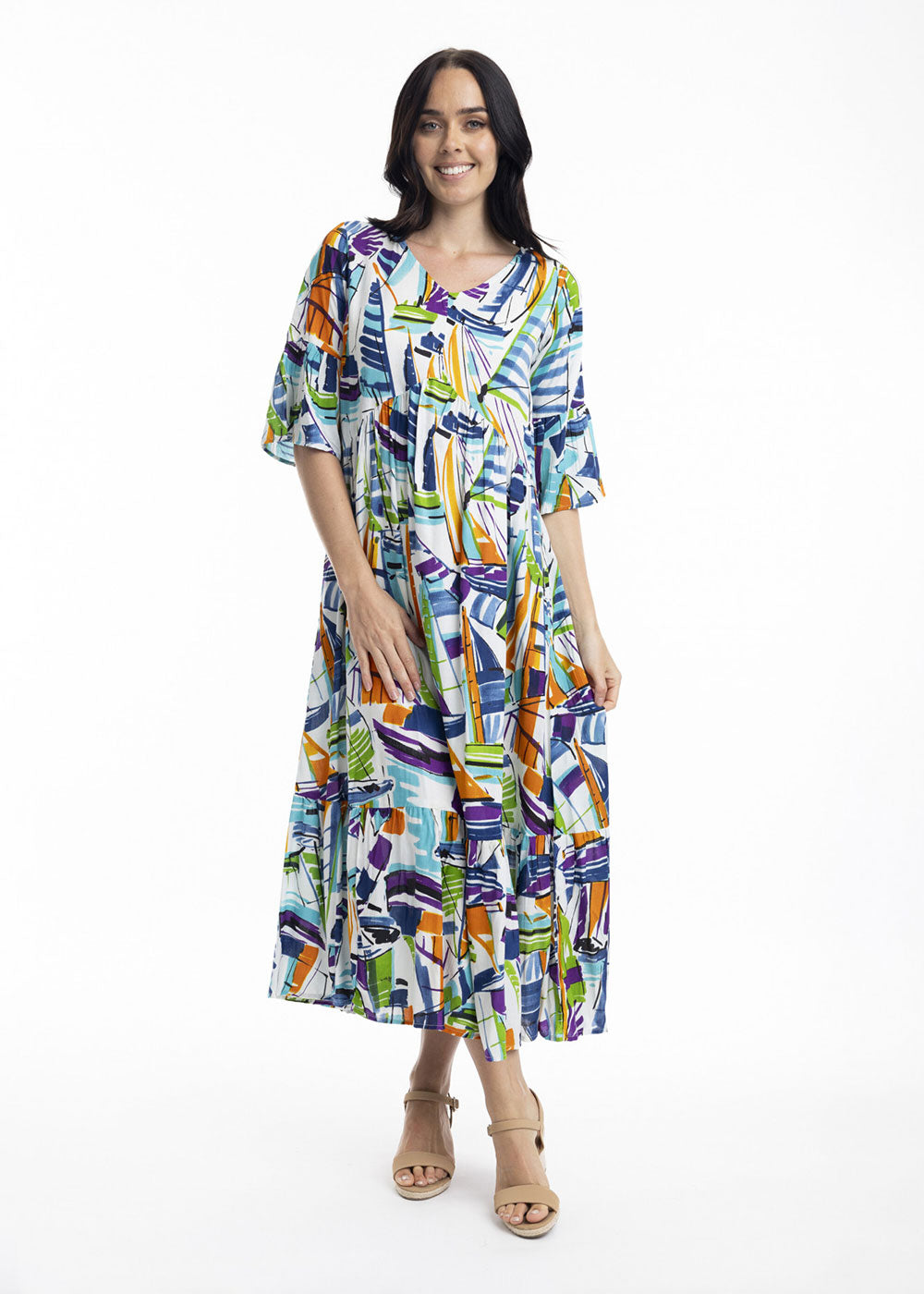 Cannes Maxi Peak Dress