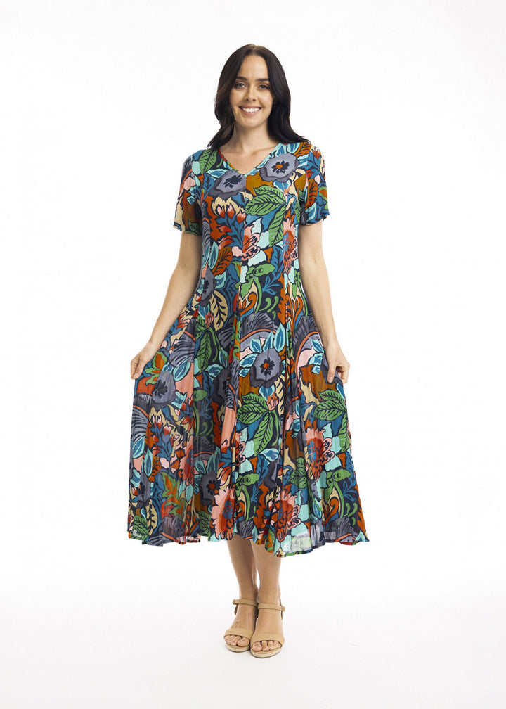 Cape Verde Godet Dress