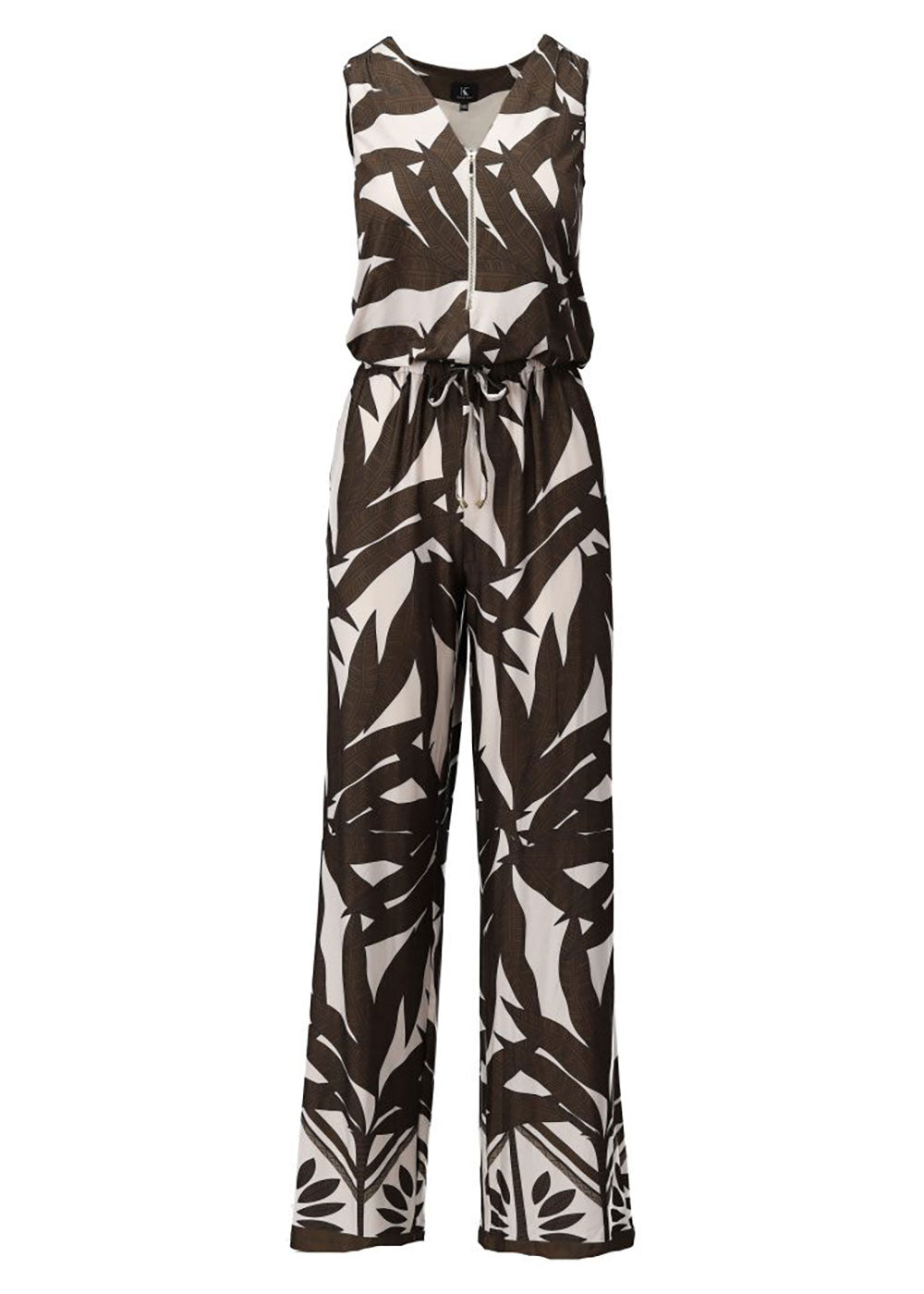 Leaf Print Jumpsuit