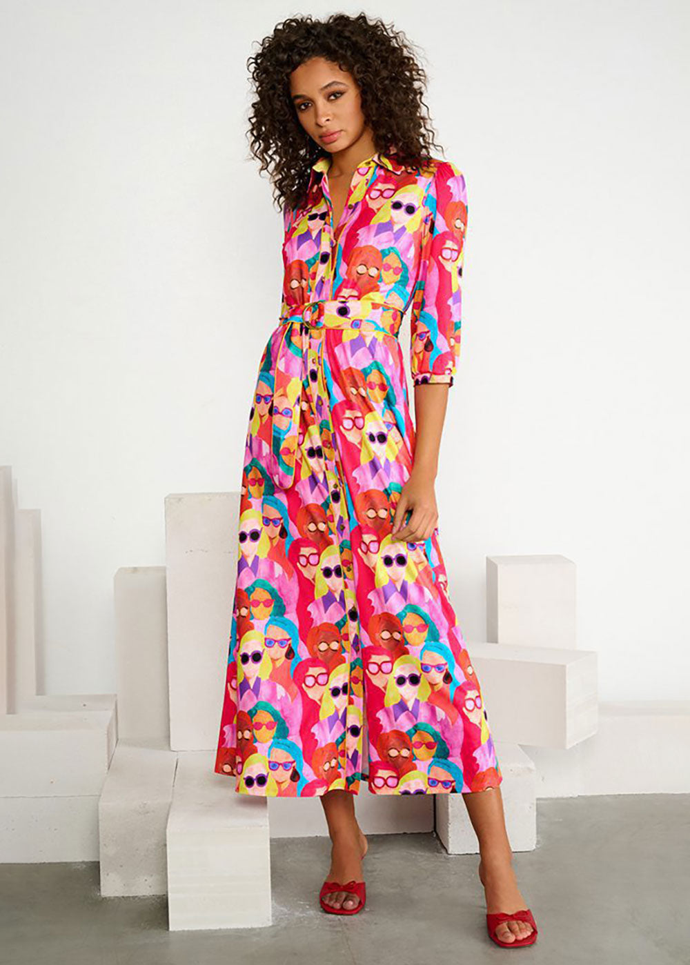 Faces Maxi Dress