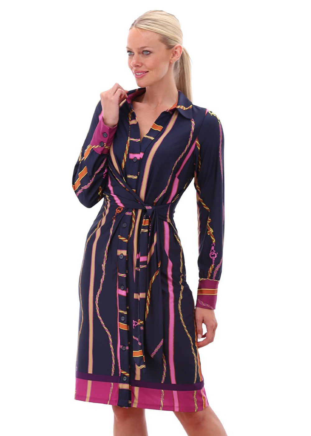 Chain Print Dress