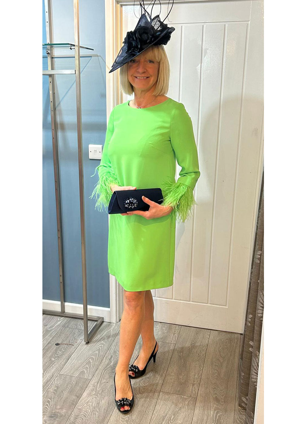 Feather Dress - Green