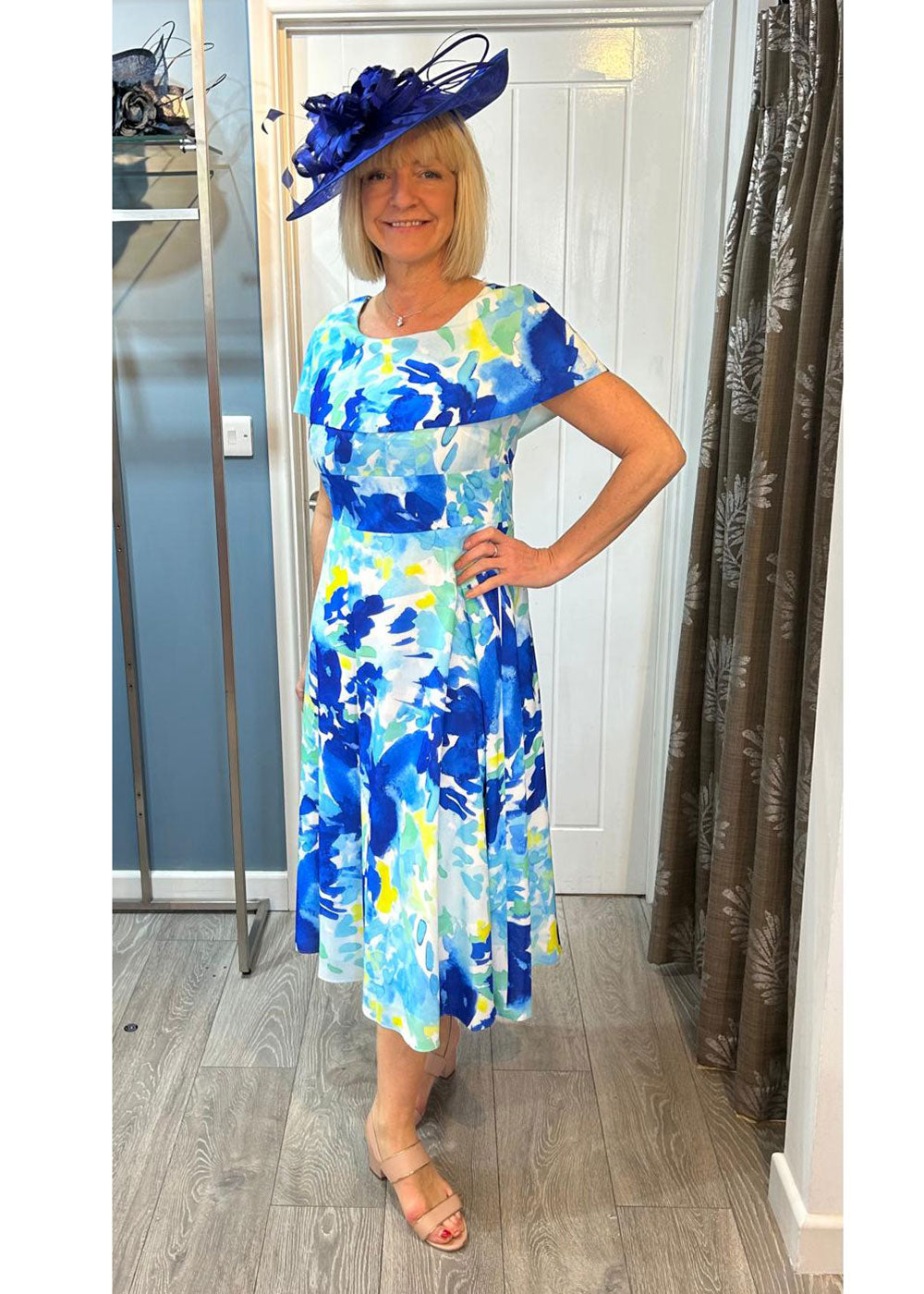 Blue Print Dress