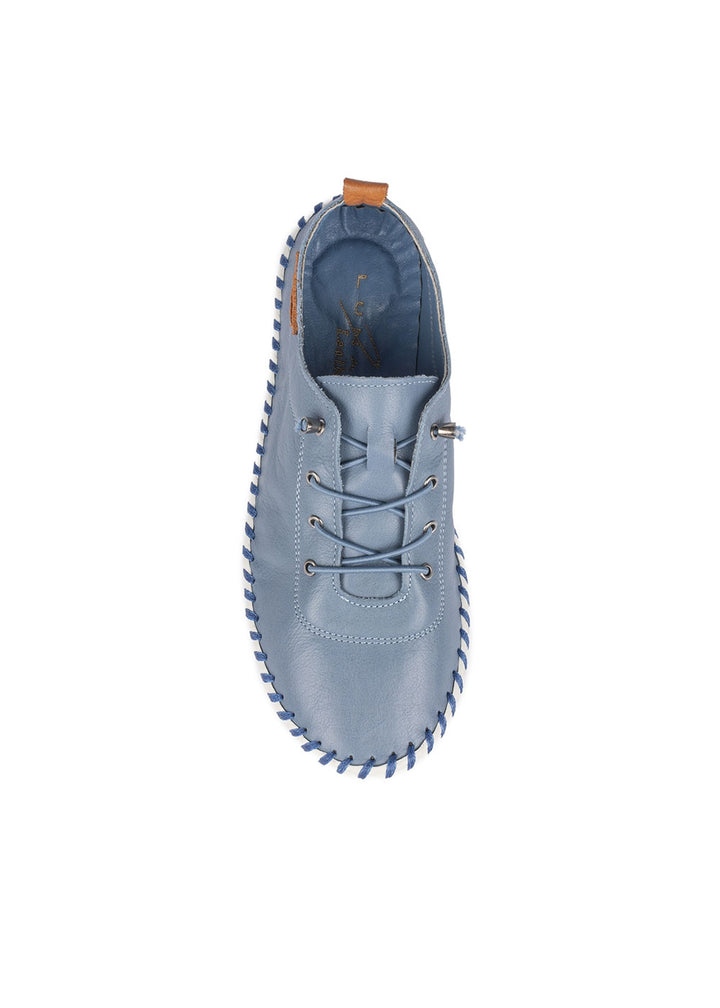 Lunar St Ives Plimsoll - Mid Blue