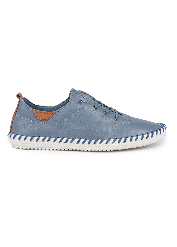 Lunar St Ives Plimsoll - Mid Blue