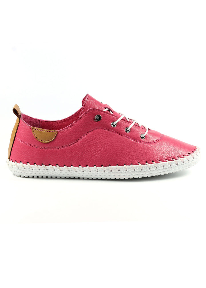 Lunar St Ives Plimsoll - Raspberry