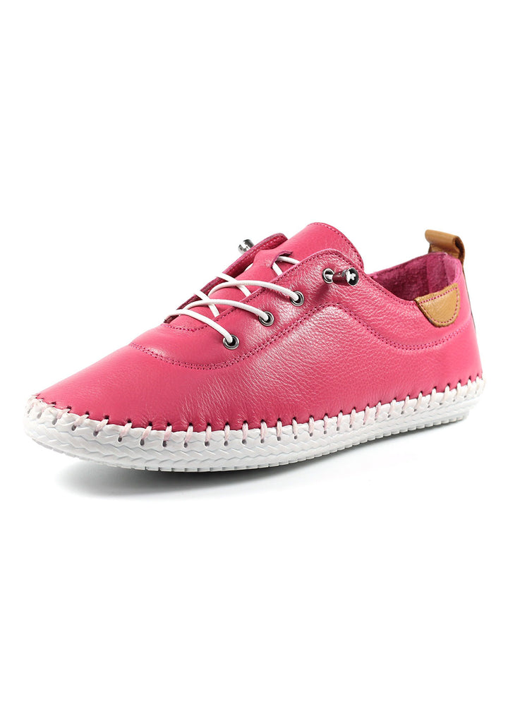 Lunar St Ives Plimsoll - Raspberry