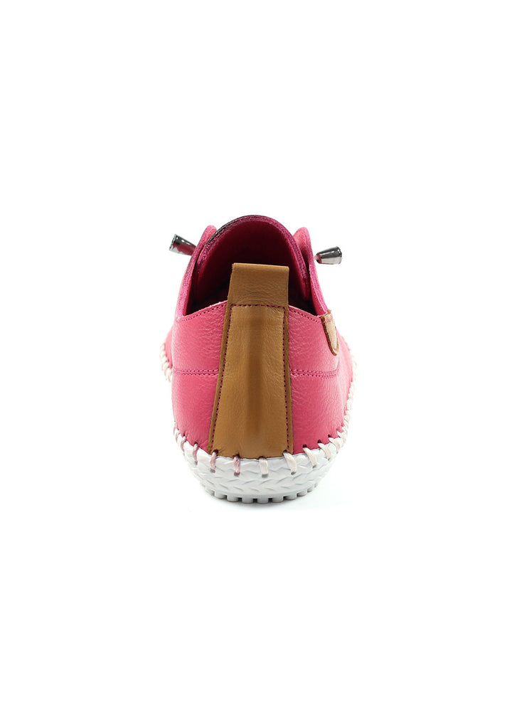Lunar St Ives Plimsoll - Raspberry