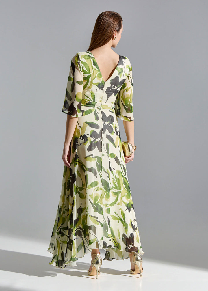 Floral Print Dress - Green