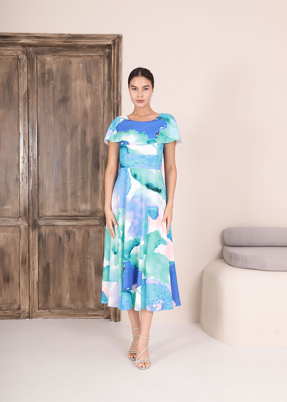 Sapphire Print Dress