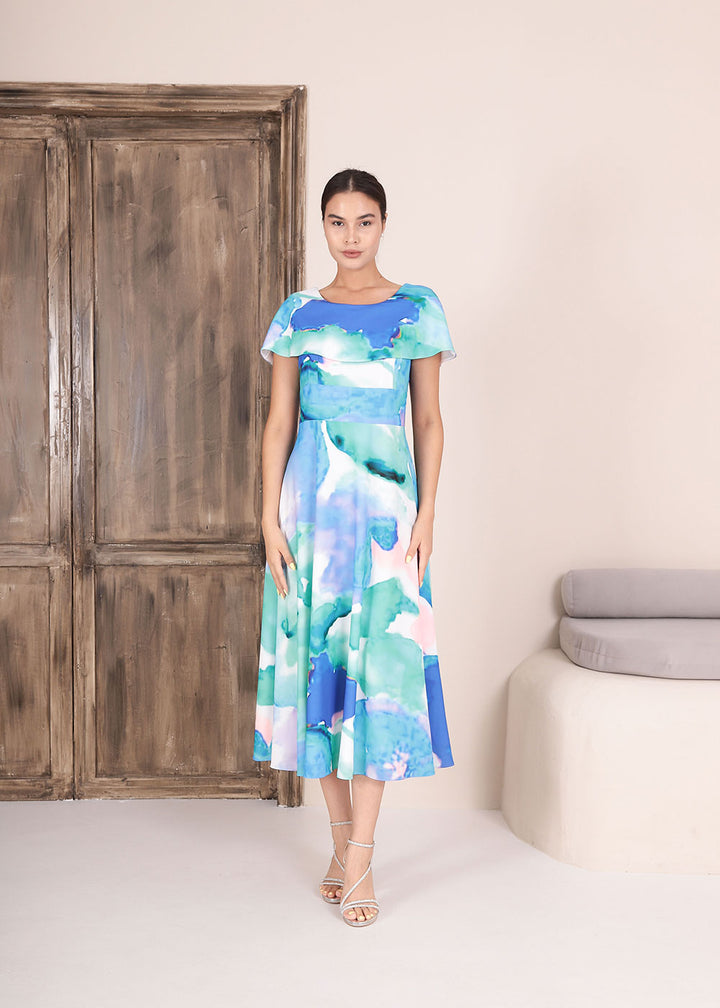 Sapphire Print Dress