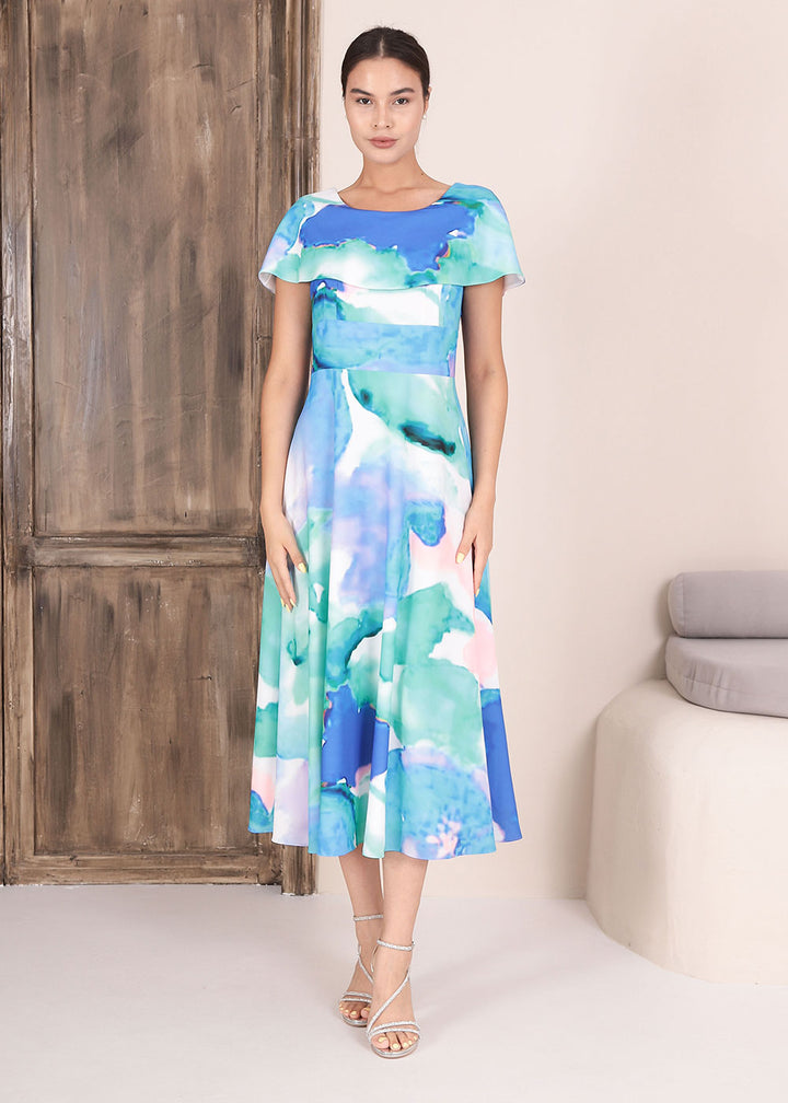 Sapphire Print Dress