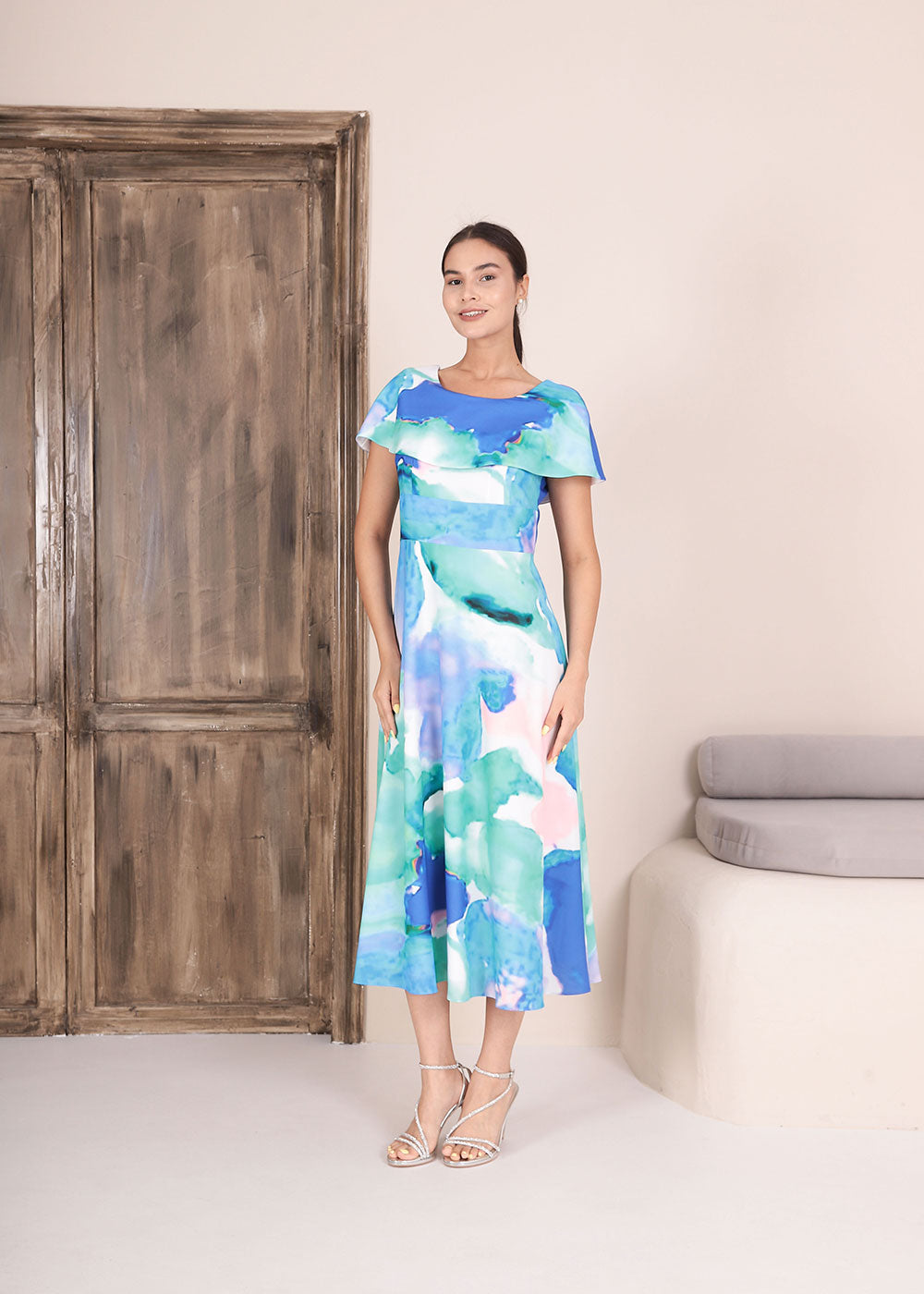 Sapphire Print Dress