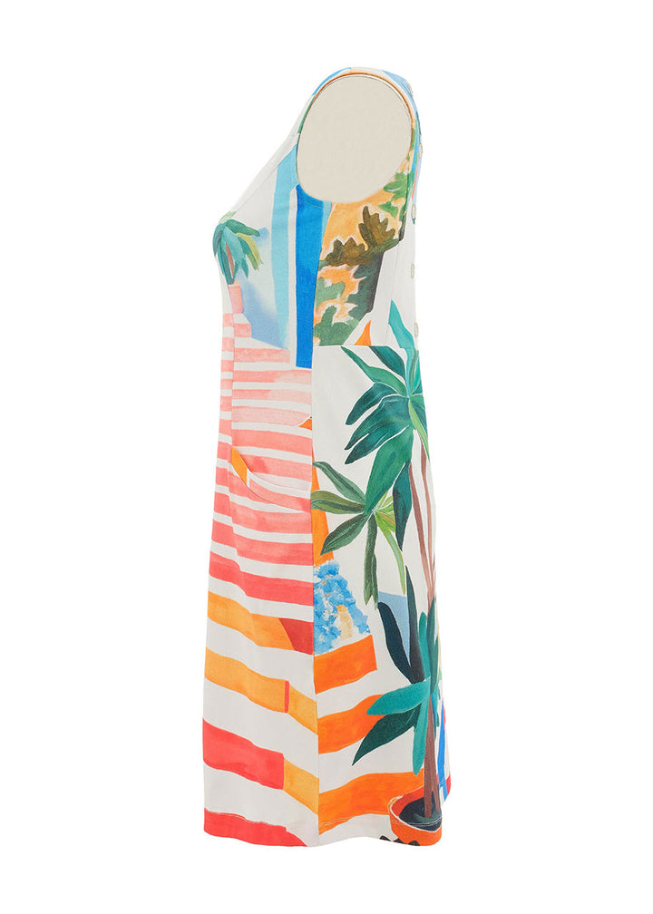 Pots on the Stairs Shift Dress