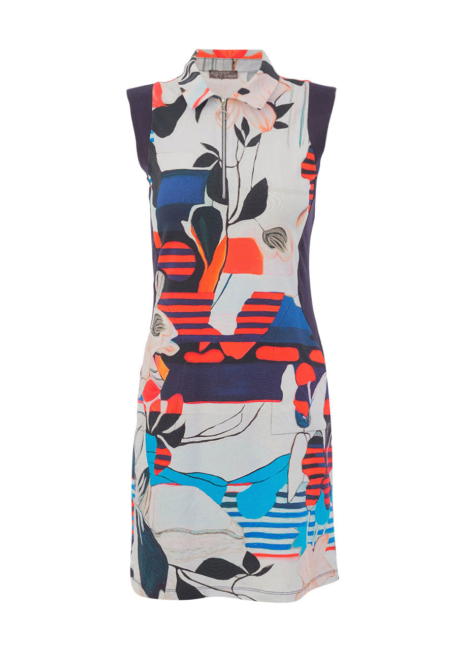 Interlaced 16 Zip Dress