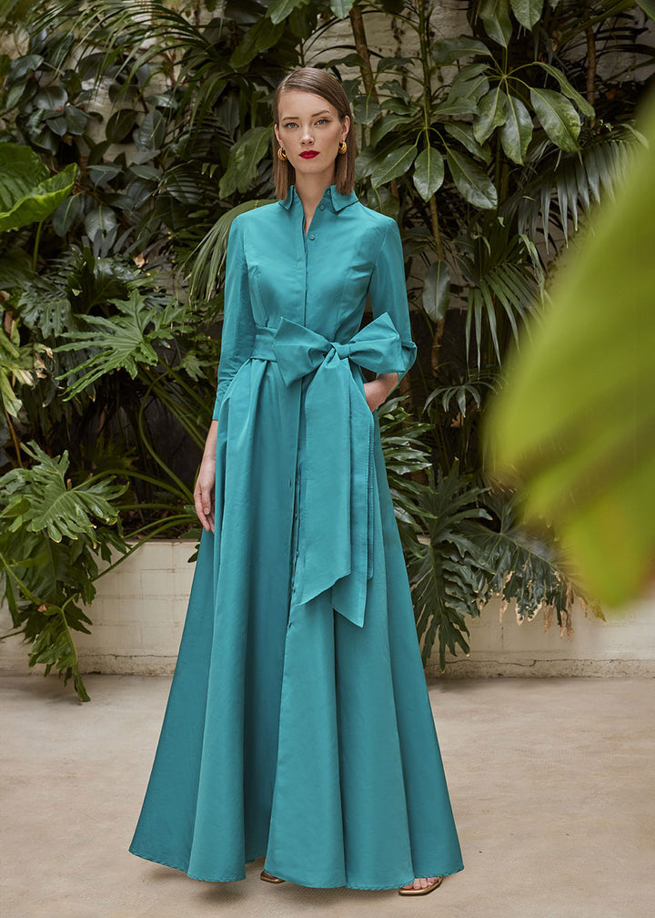 Carla Ruiz Turquoise Midi Dress