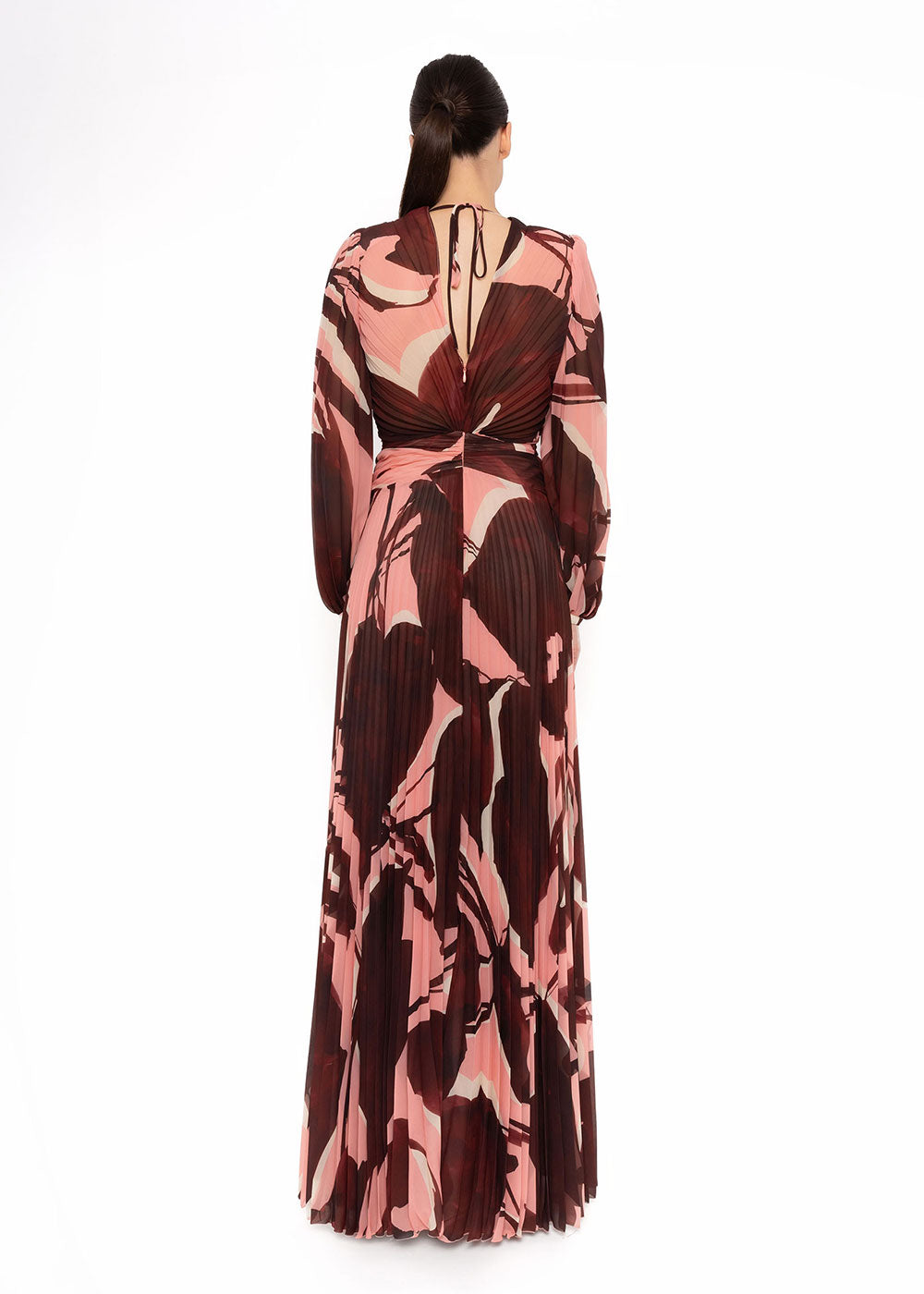 Pleated Chiffon Dress