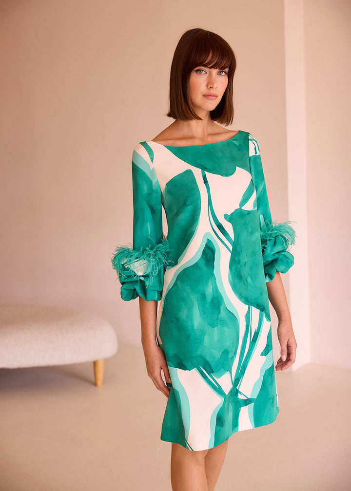 Jade Feather Dress