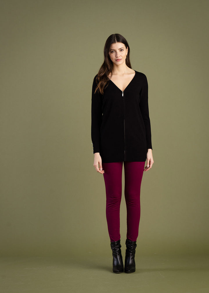 Long Zip Cardigan