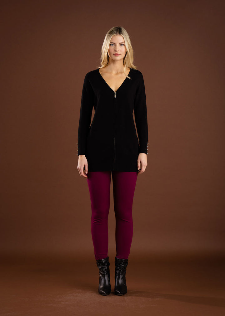 Long Zip Cardigan