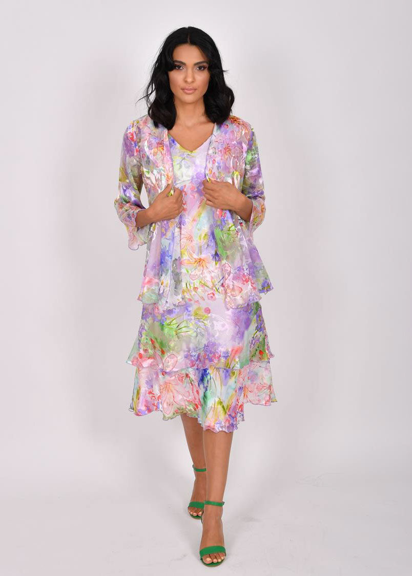 Silk Dress & Bolero