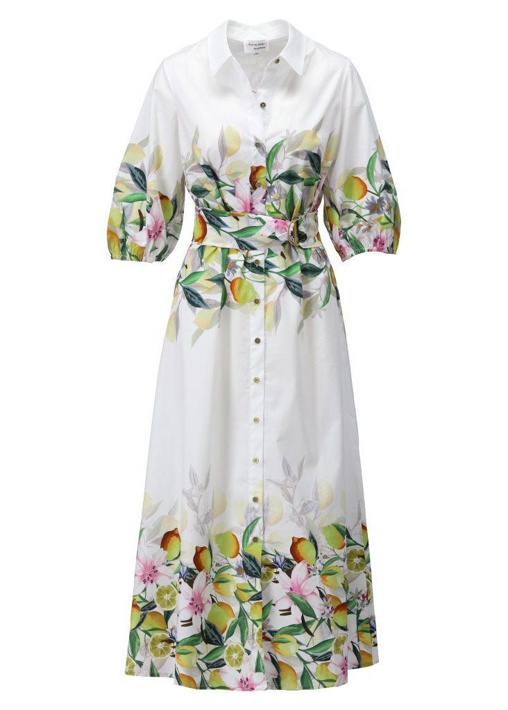 Lemon Cotton Maxi Dress