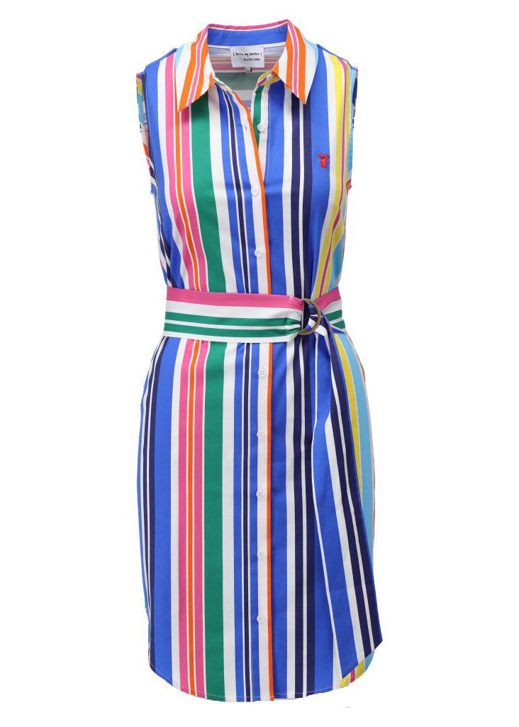 Striped Sleeveless Dress