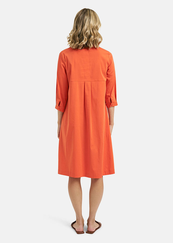 Plain Orange Dress