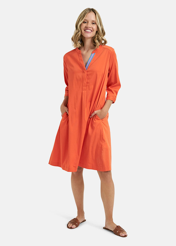 Plain Orange Dress