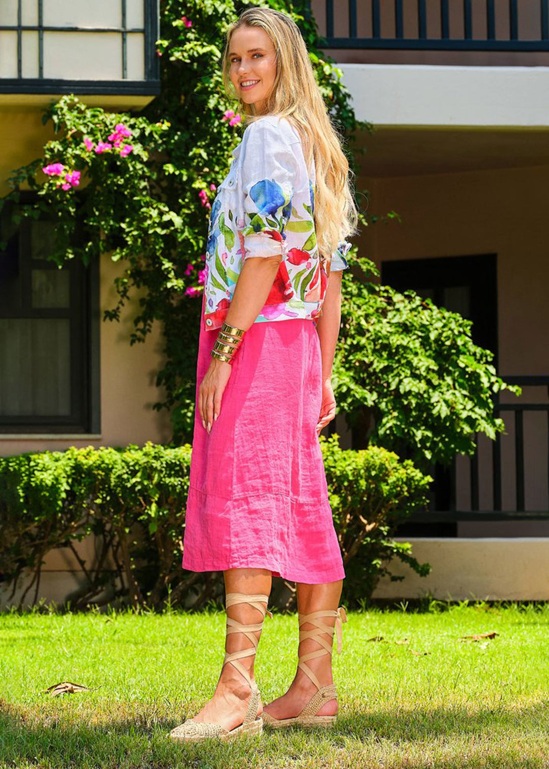 Spring Delight Linen Jacket
