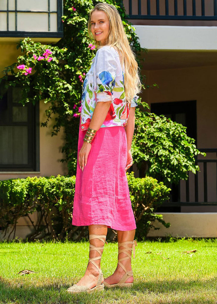 Spring Delight Linen Jacket