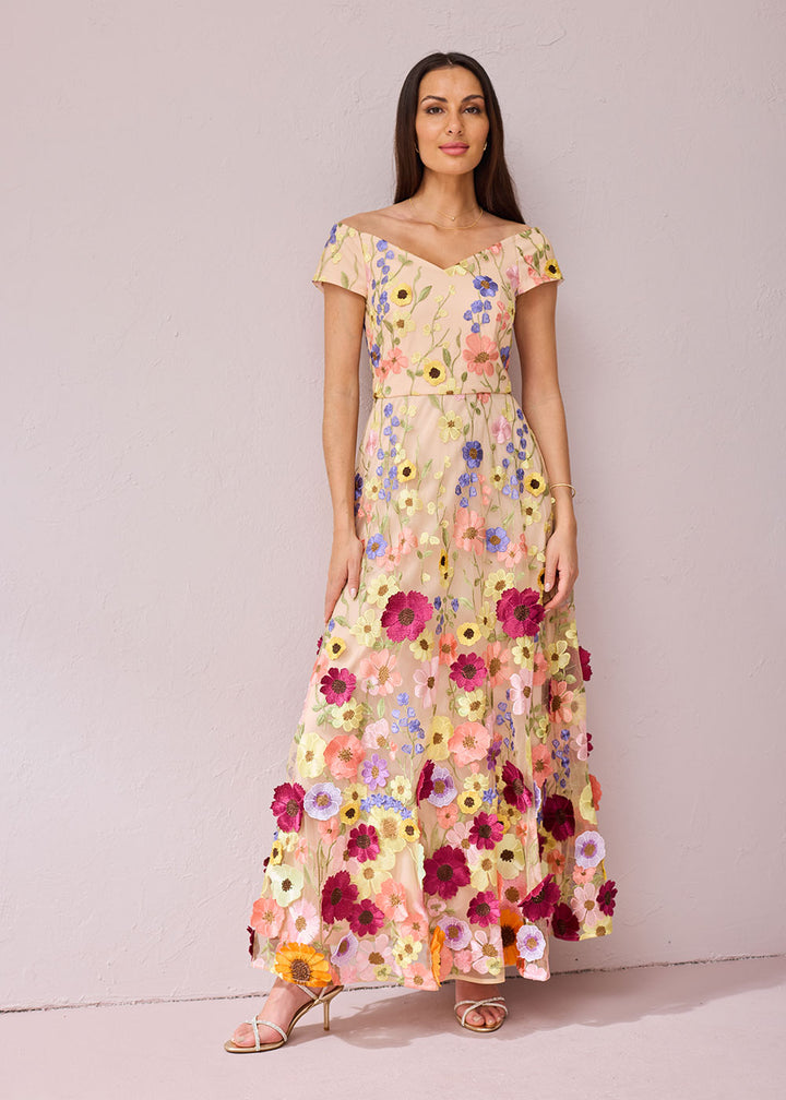 Joy Floral Mesh Dress