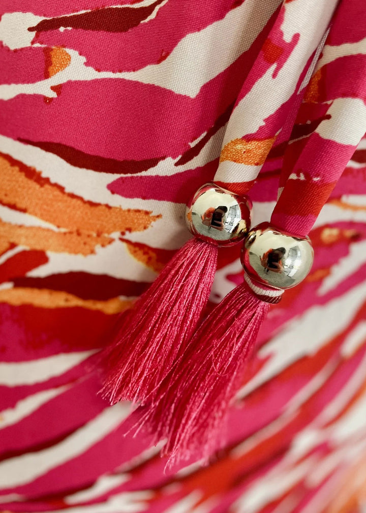 K-Design Tropical Print Maxi Dress