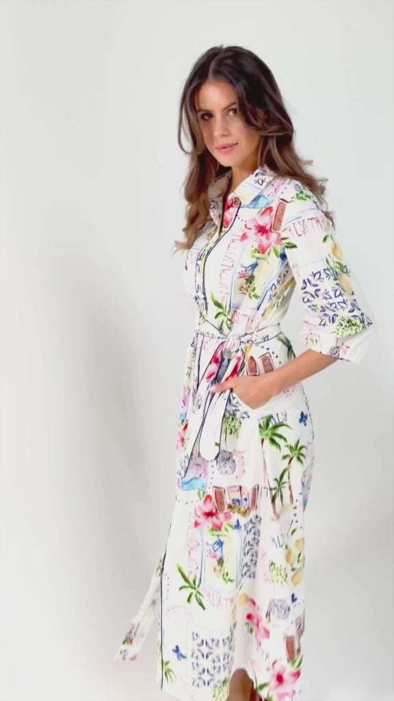 Sicily Shirt Maxi Dress