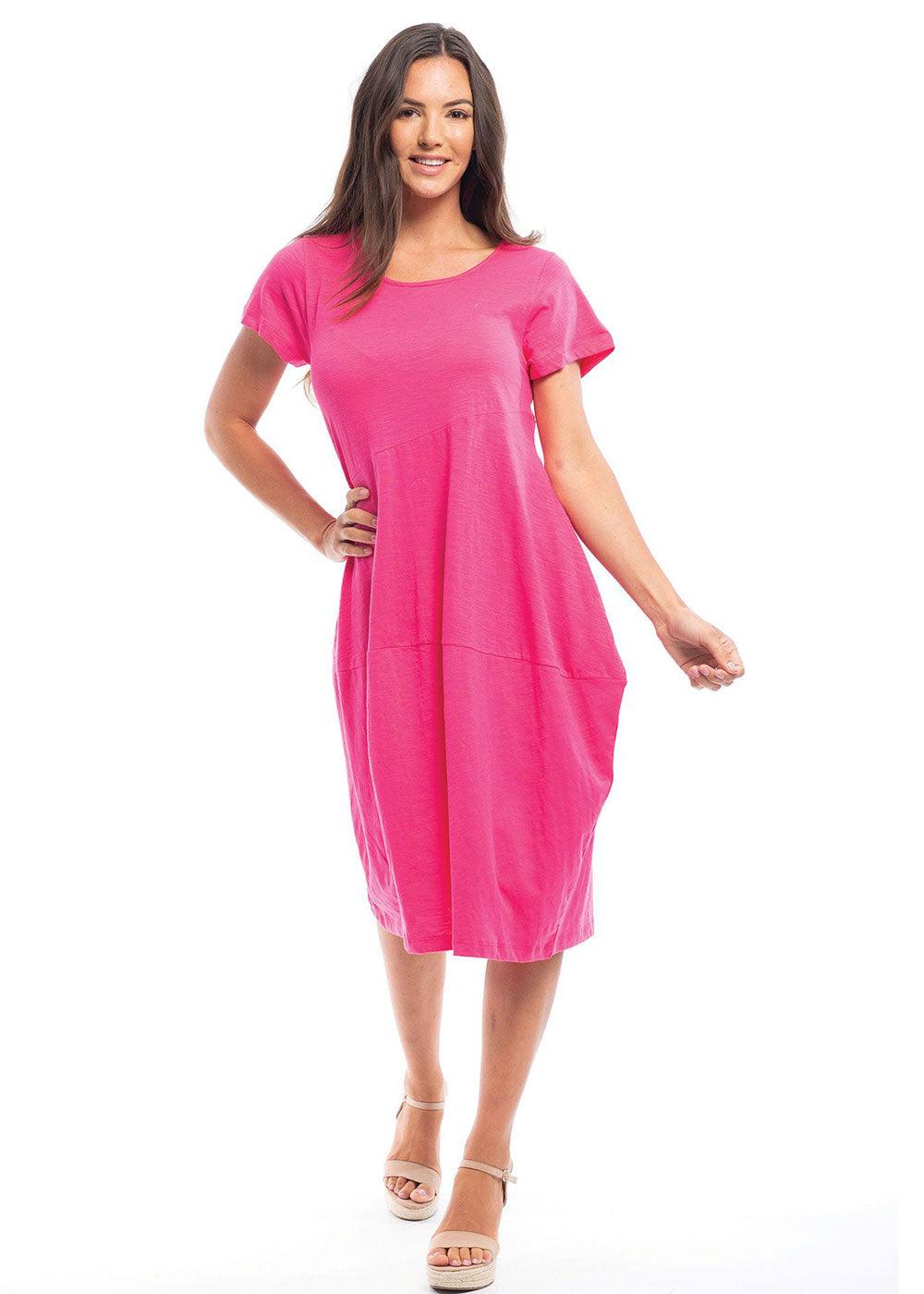 Orientique Bubble Panels Dress - Justina Clothing