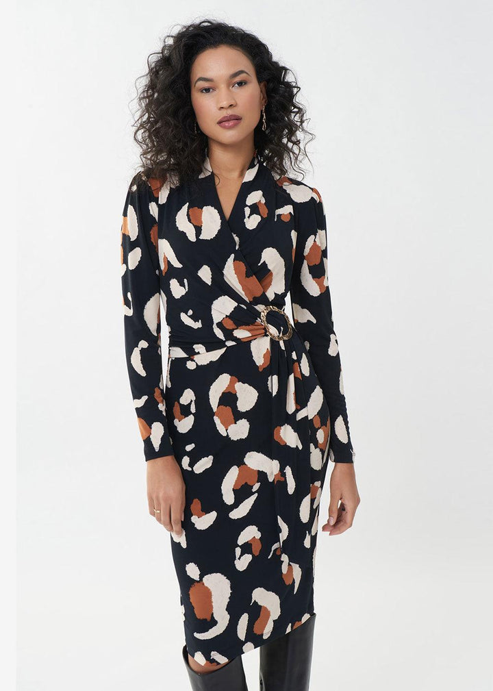 Joseph Ribkoff Animal Print Dress - Justina Clothing