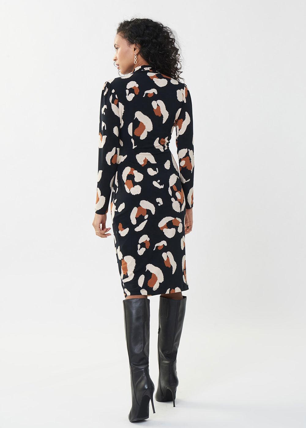 Joseph Ribkoff Animal Print Dress - Justina Clothing