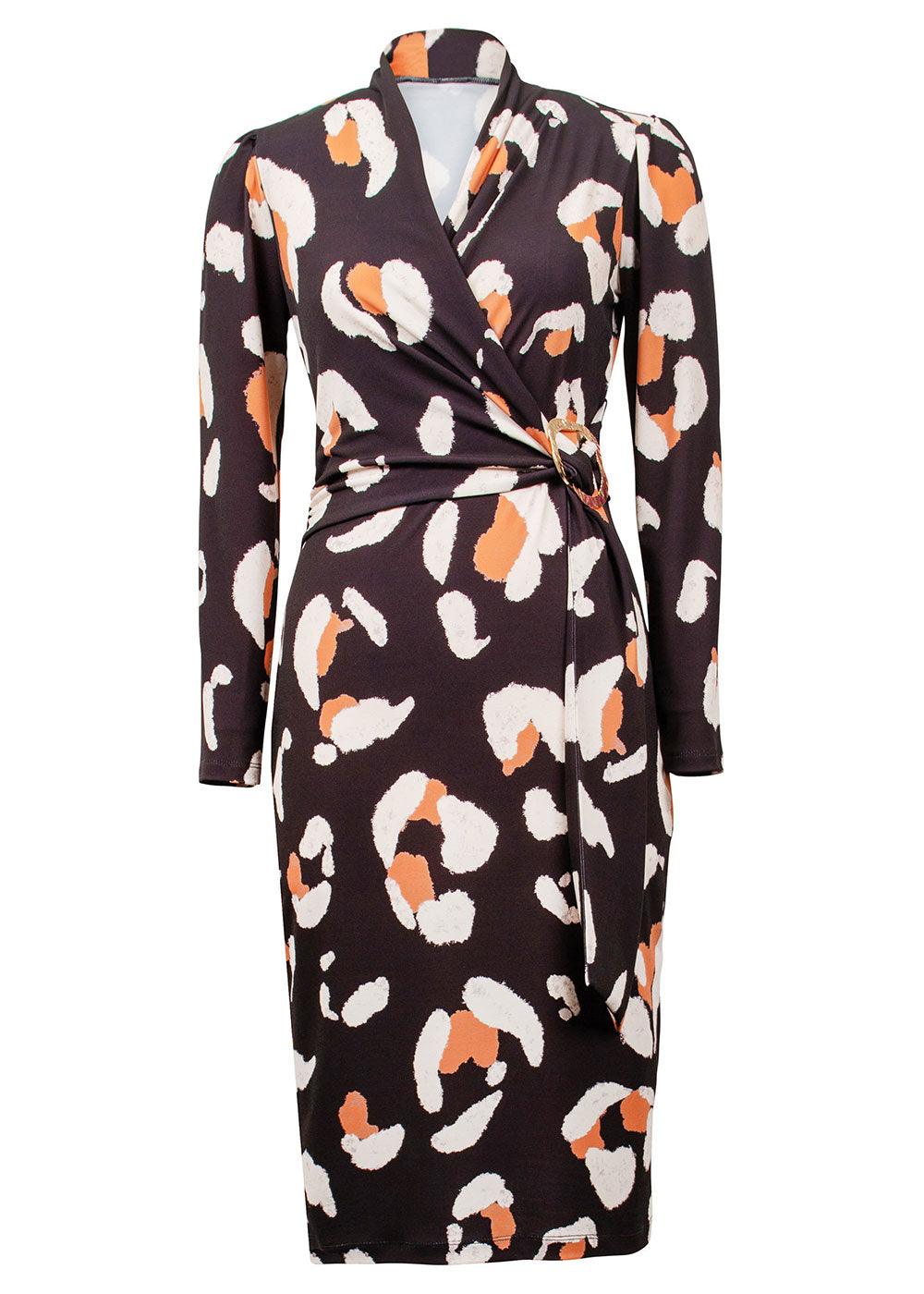 Joseph Ribkoff Animal Print Dress - Justina Clothing