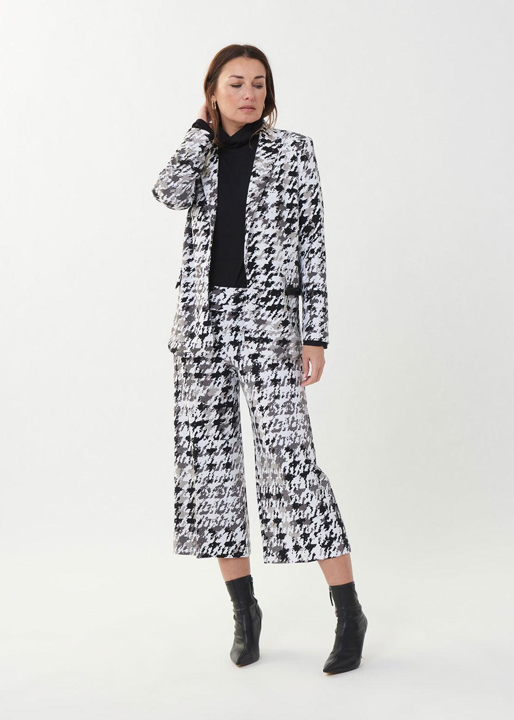 Joseph Ribkoff Houndstooth Blazer - Justina Clothing