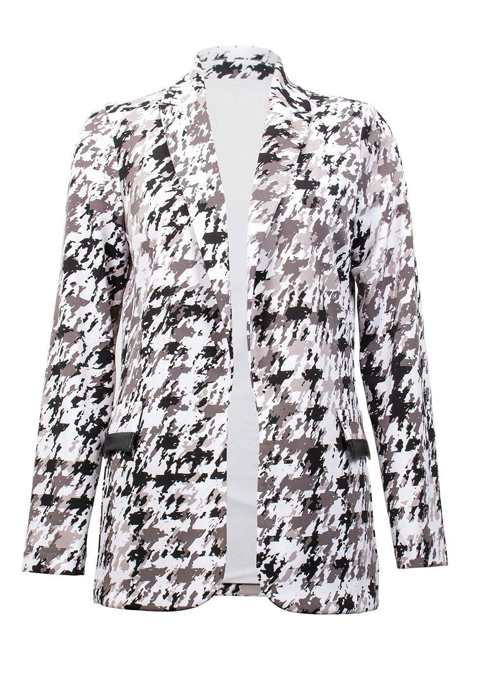 Joseph Ribkoff Houndstooth Blazer - Justina Clothing