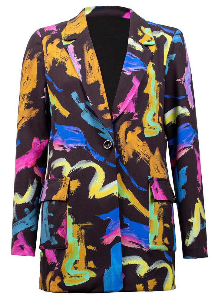 Joseph Ribkoff Abstract Multi Colour Blazer - Justina Clothing