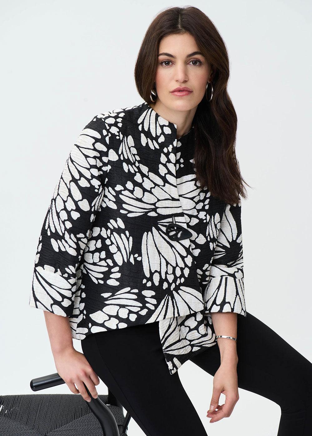 Joseph Ribkoff Abstract Print Jacket - Justina Clothing