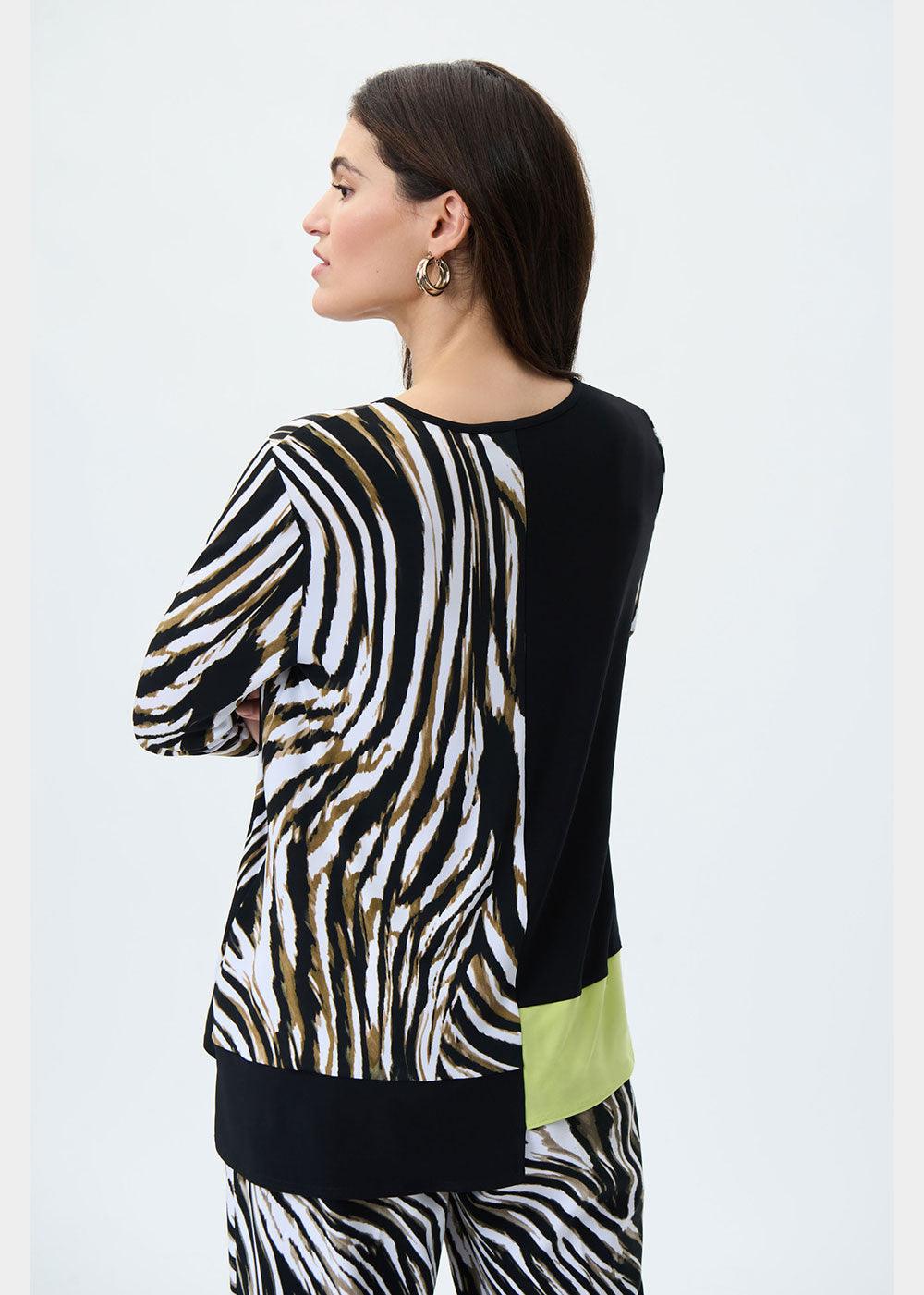 Joseph Ribkoff Animal Print Top - Justina Clothing