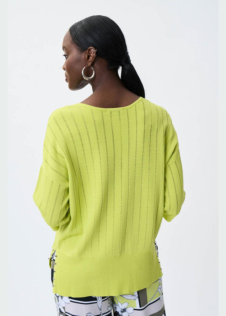 Joseph RibkoffV-Neck Knit Top - Justina Clothing