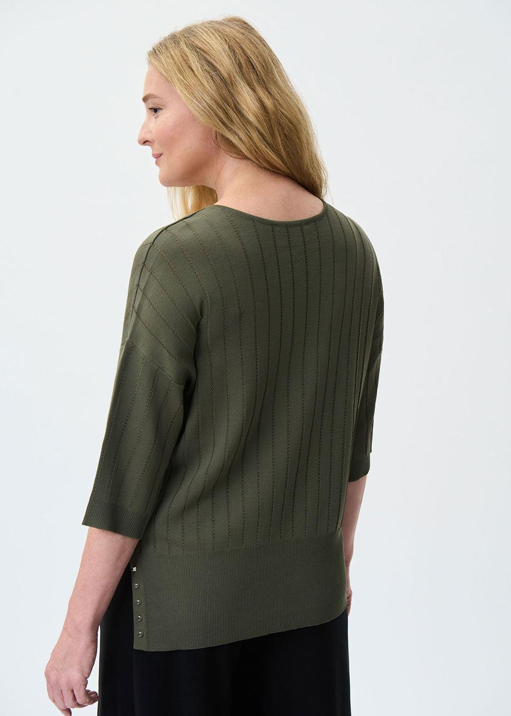 Joseph RibkoffV-Neck Knit Top - Justina Clothing