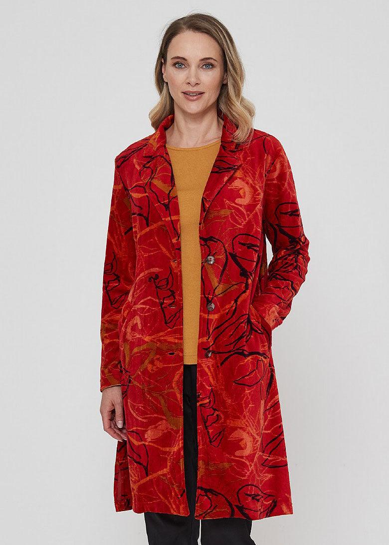 Adini Velvet Valerie Coat - Justina Clothing