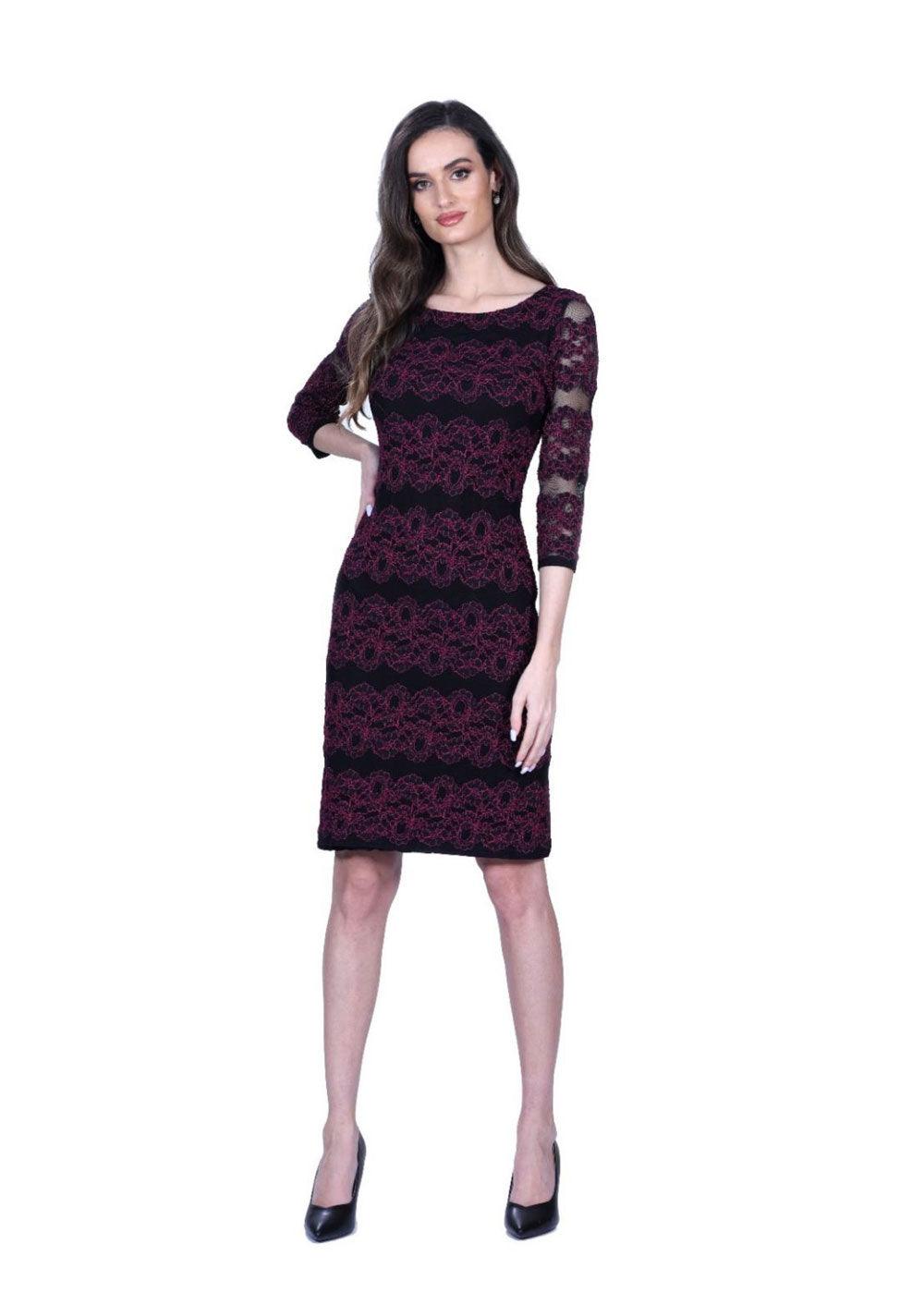 Allison Lace Dress - Justina Clothing