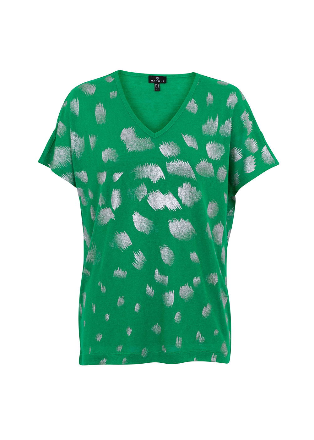 Marble V Neck Top